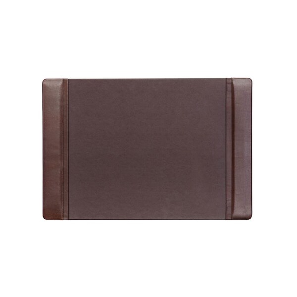 Dacasso Chocolate Brown Leather 25.5" x 17.25" Side-Rail Desk Pad PR-3402 - main
